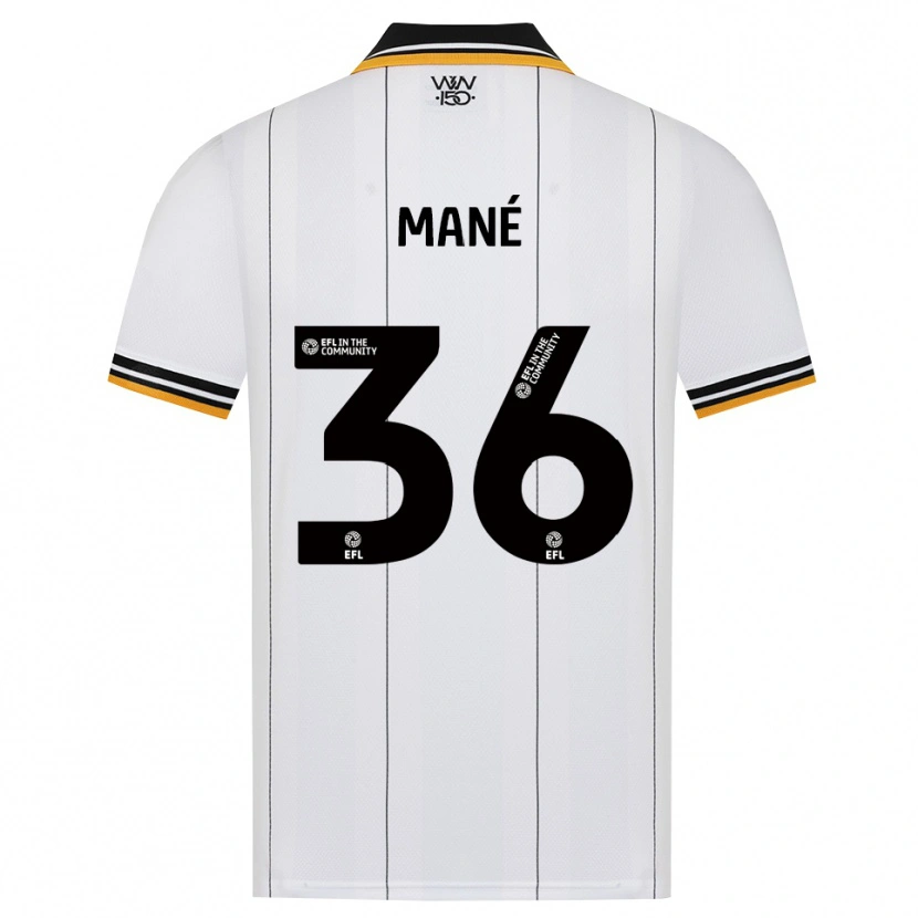 Danxen Kvinnor Mateus Mané #36 Orange Vit Svart Bortatröja Matchtröjor 2026/27 Tröjor T-Tröja