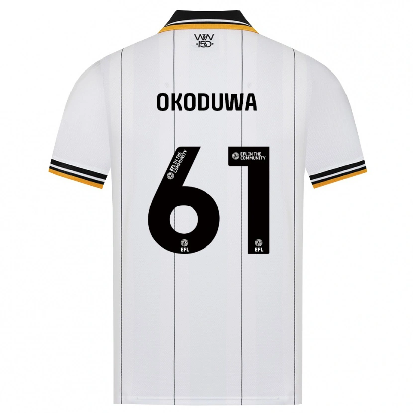 Danxen Kvinnor Wesley Okoduwa #61 Orange Vit Svart Bortatröja Matchtröjor 2026/27 Tröjor T-Tröja
