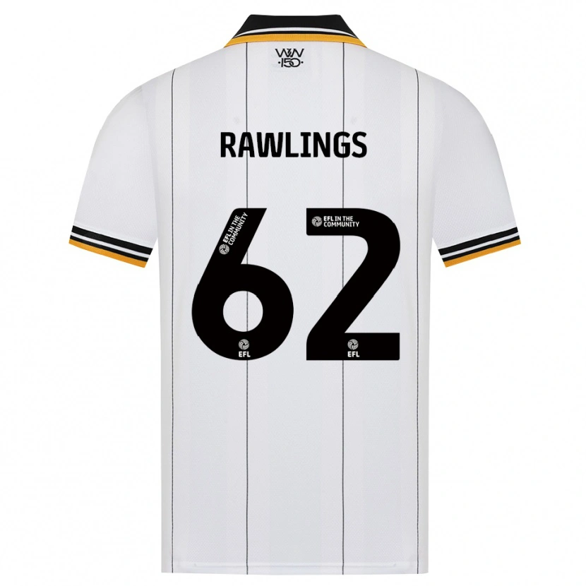 Danxen Kvinnor Luke Rawlings #62 Orange Vit Svart Bortatröja Matchtröjor 2026/27 Tröjor T-Tröja