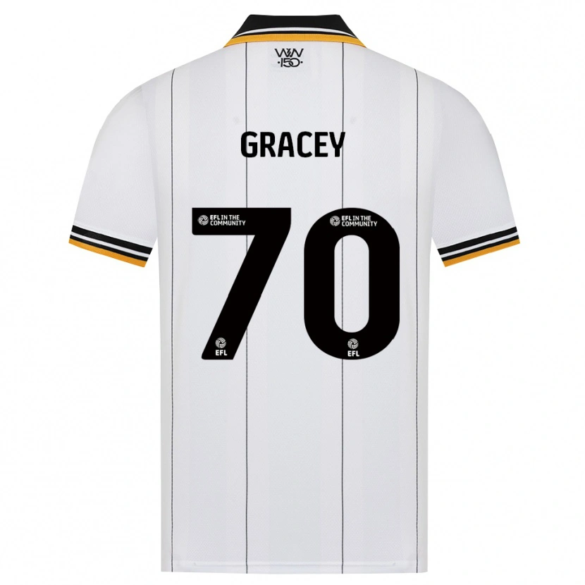 Danxen Kvinnor Josh Gracey #70 Orange Vit Svart Bortatröja Matchtröjor 2026/27 Tröjor T-Tröja