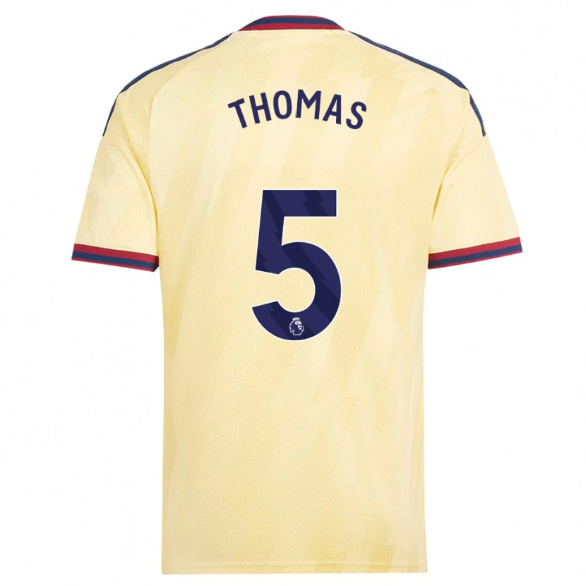 Danxen Kvinnor Thomas Partey #5 Ljusgul Midnattsblå Tredjesatsen Matchtröjor 2026/27 Tröjor T-Tröja