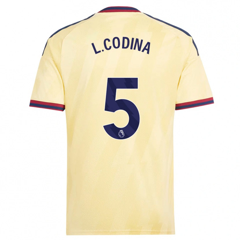 Danxen Kvinnor Laia Codina #5 Ljusgul Midnattsblå Tredjesatsen Matchtröjor 2026/27 Tröjor T-Tröja