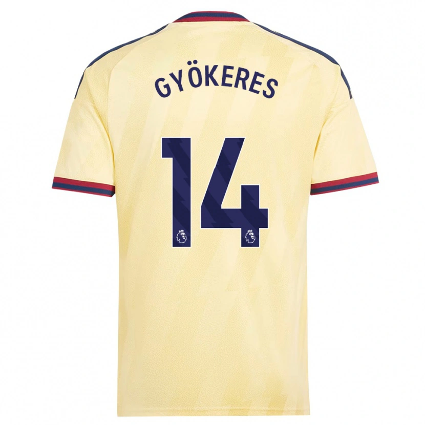Danxen Kvinnor Viktor Gyökeres #14 Ljusgul Midnattsblå Tredjesatsen Matchtröjor 2026/27 Tröjor T-Tröja