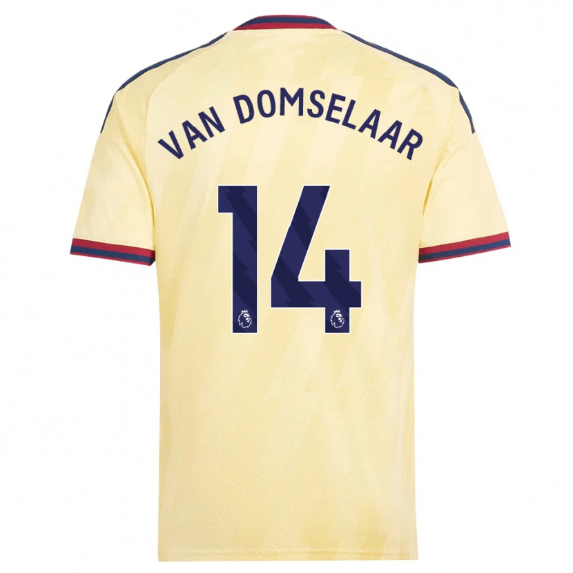 Danxen Kvinnor Daphne Van Domselaar #14 Ljusgul Midnattsblå Tredjesatsen Matchtröjor 2026/27 Tröjor T-Tröja