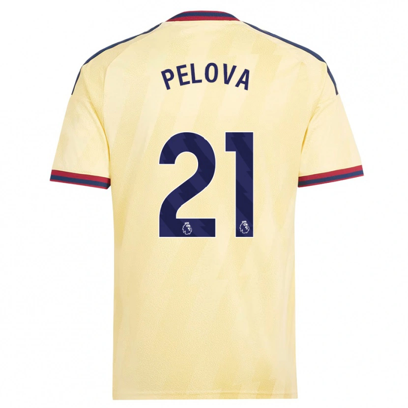 Danxen Kvinnor Victoria Pelova #21 Ljusgul Midnattsblå Tredjesatsen Matchtröjor 2026/27 Tröjor T-Tröja