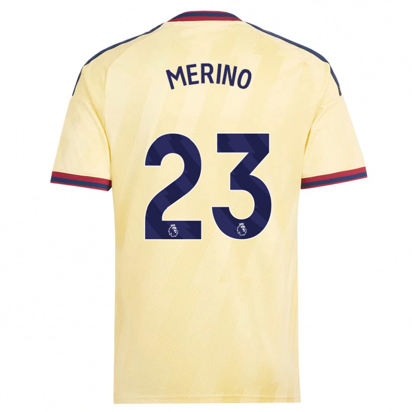 Danxen Kvinnor Mikel Merino #23 Ljusgul Midnattsblå Tredjesatsen Matchtröjor 2026/27 Tröjor T-Tröja