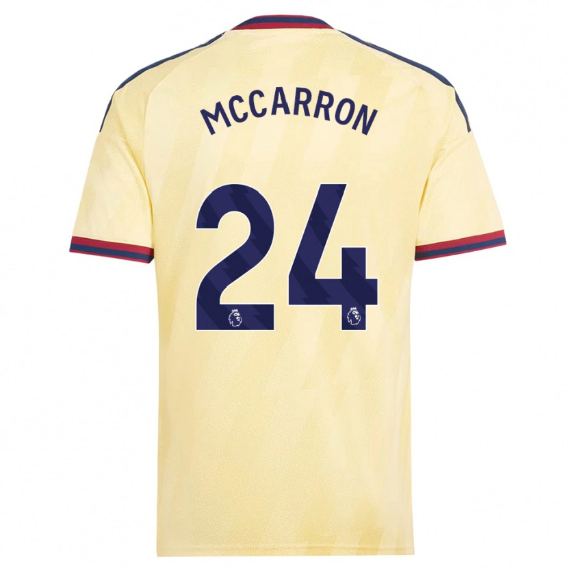 Danxen Kvinnor Daniel Mccarron #24 Ljusgul Midnattsblå Tredjesatsen Matchtröjor 2026/27 Tröjor T-Tröja