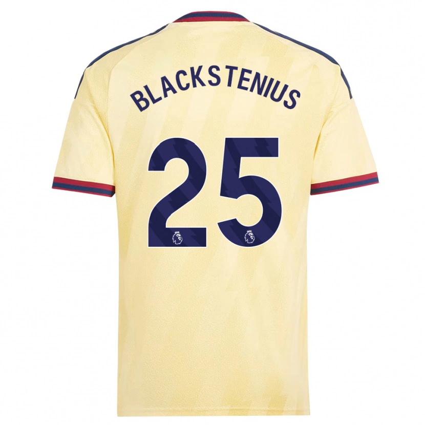 Danxen Kvinnor Stina Blackstenius #25 Ljusgul Midnattsblå Tredjesatsen Matchtröjor 2026/27 Tröjor T-Tröja