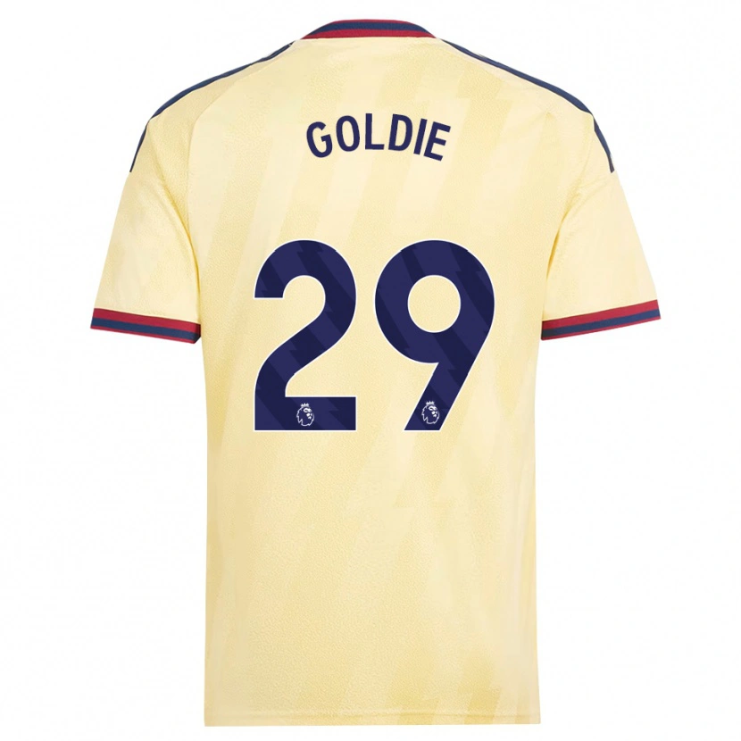 Danxen Kvinnor Teyah Goldie #29 Ljusgul Midnattsblå Tredjesatsen Matchtröjor 2026/27 Tröjor T-Tröja