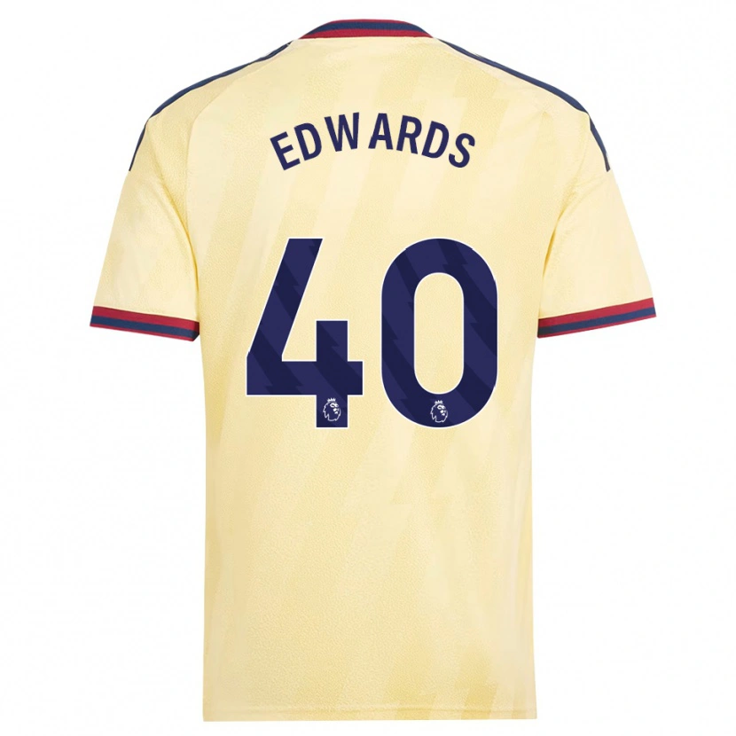 Danxen Kvinnor Khayon Edwards #40 Ljusgul Midnattsblå Tredjesatsen Matchtröjor 2026/27 Tröjor T-Tröja