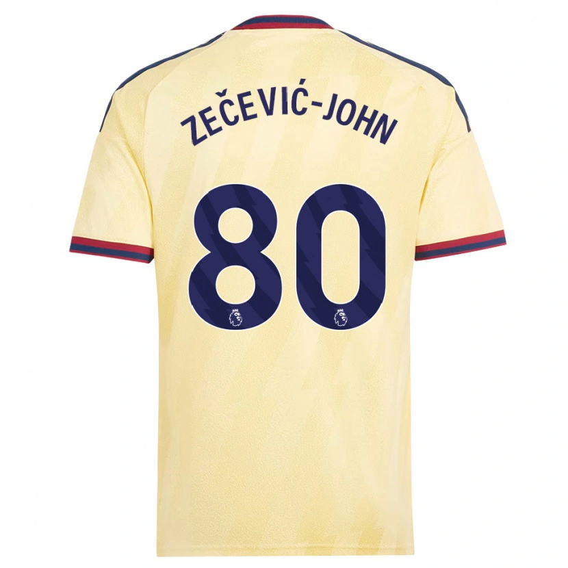 Danxen Kvinnor Louis Zečević-John #80 Ljusgul Midnattsblå Tredjesatsen Matchtröjor 2026/27 Tröjor T-Tröja