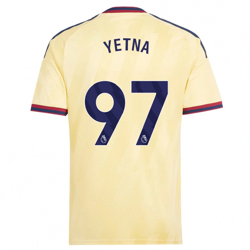 Danxen Kvinnor Mikael Yetna #97 Ljusgul Midnattsblå Tredjesatsen Matchtröjor 2026/27 Tröjor T-Tröja