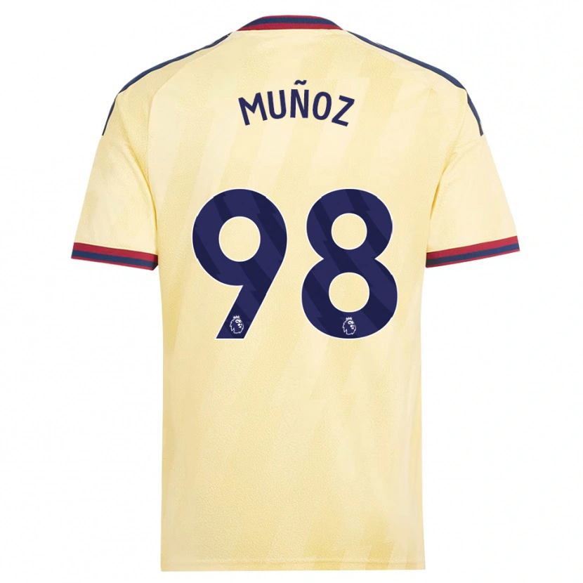 Danxen Kvinnor Luis Muñoz #98 Ljusgul Midnattsblå Tredjesatsen Matchtröjor 2026/27 Tröjor T-Tröja