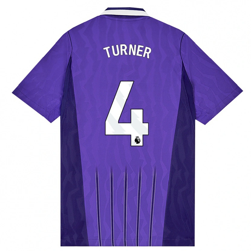 Danxen Kvinnor Amy Turner #4 Lila Vit Tredjesatsen Matchtröjor 2026/27 Tröjor T-Tröja