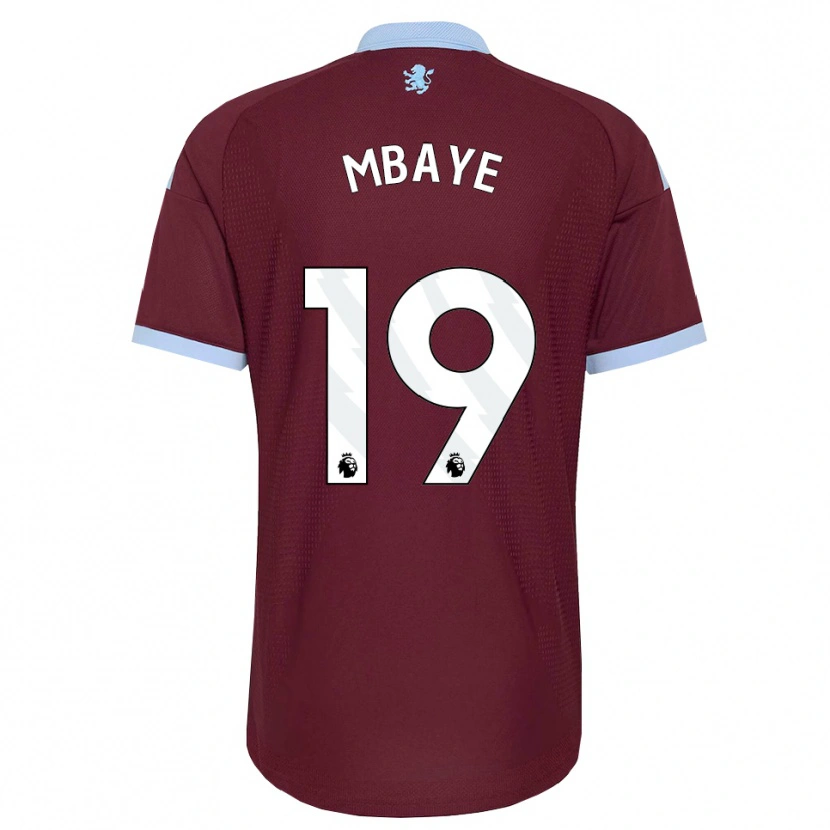 Danxen Kvinnor Ibrahim Mbaye #19 Kornblå Vinröd Hemmatröja Matchtröjor 2026/27 Tröjor T-Tröja