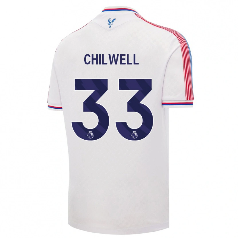 Danxen Kvinnor Ben Chilwell #33 Vit Röd Blå Hemmatröja Matchtröjor 2026/27 Tröjor T-Tröja