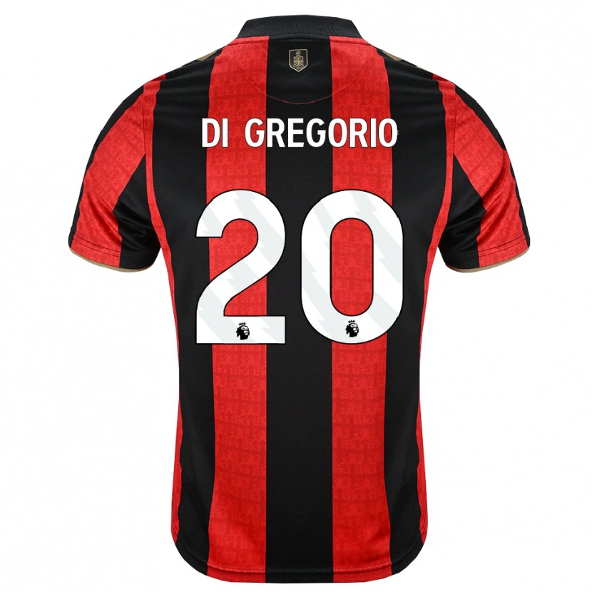 Danxen Kvinnor Michele Di Gregorio #20 Gyllene Röd Svart Hemmatröja Matchtröjor 2026/27 Tröjor T-Tröja