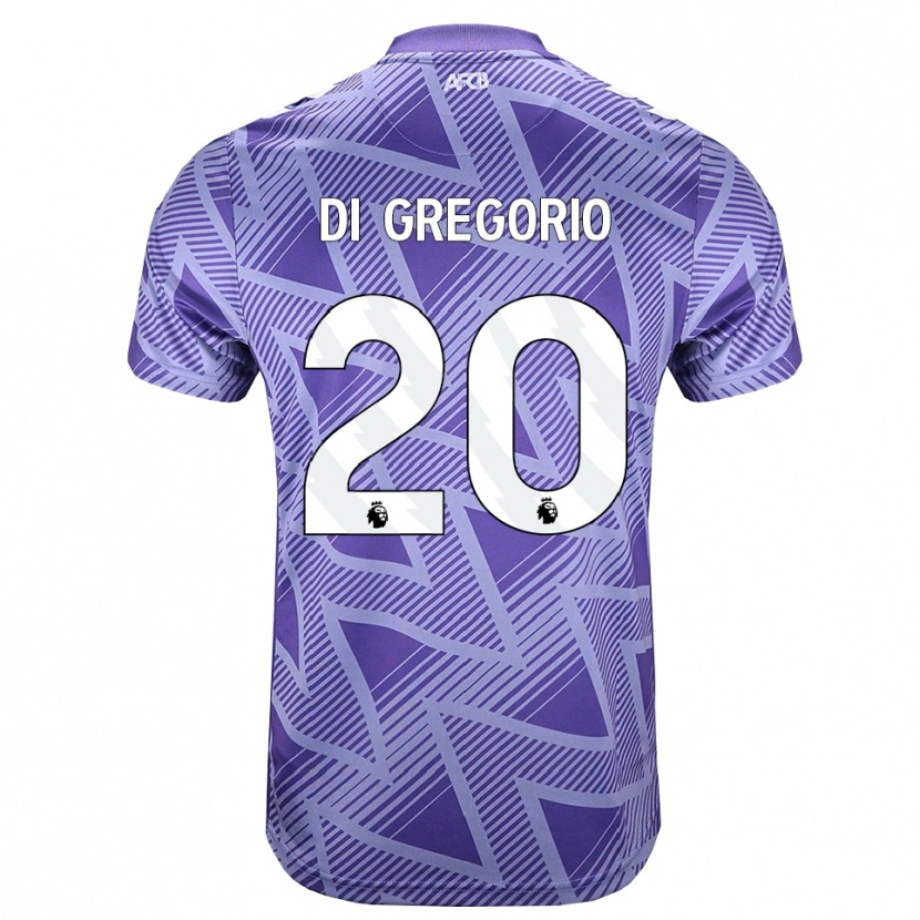 Danxen Kvinnor Michele Di Gregorio #20 Blek Violettröd Vit Bortatröja Matchtröjor 2026/27 Tröjor T-Tröja