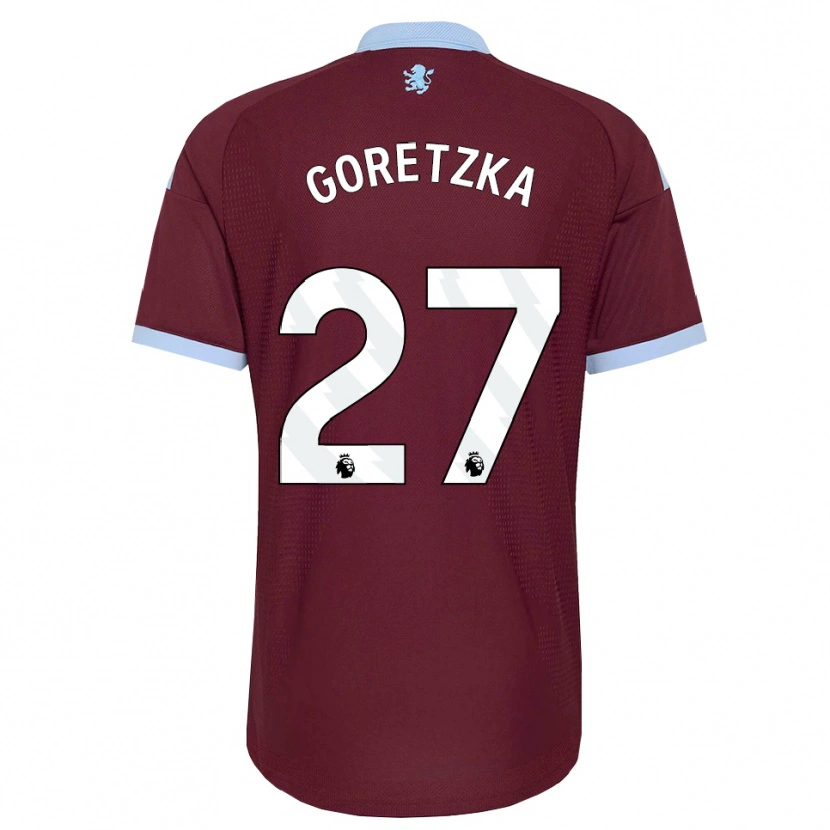 Danxen Kvinnor Leon Goretzka #27 Kornblå Vinröd Hemmatröja Matchtröjor 2026/27 Tröjor T-Tröja