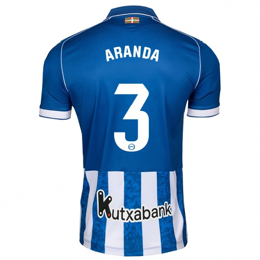 Danxen Barn Miguel Aranda #3 Blå Vit Svart Hemmatröja Matchtröjor 2026/27 Tröjor T-Tröja