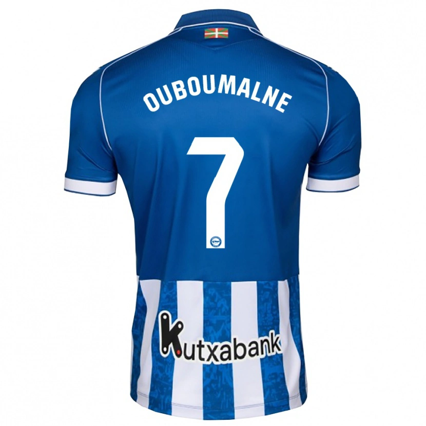 Danxen Barn Ibra Ouboumalne #7 Blå Vit Svart Hemmatröja Matchtröjor 2026/27 Tröjor T-Tröja
