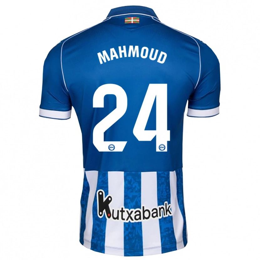 Danxen Barn Abdallahi Mahmoud #24 Blå Vit Svart Hemmatröja Matchtröjor 2026/27 Tröjor T-Tröja