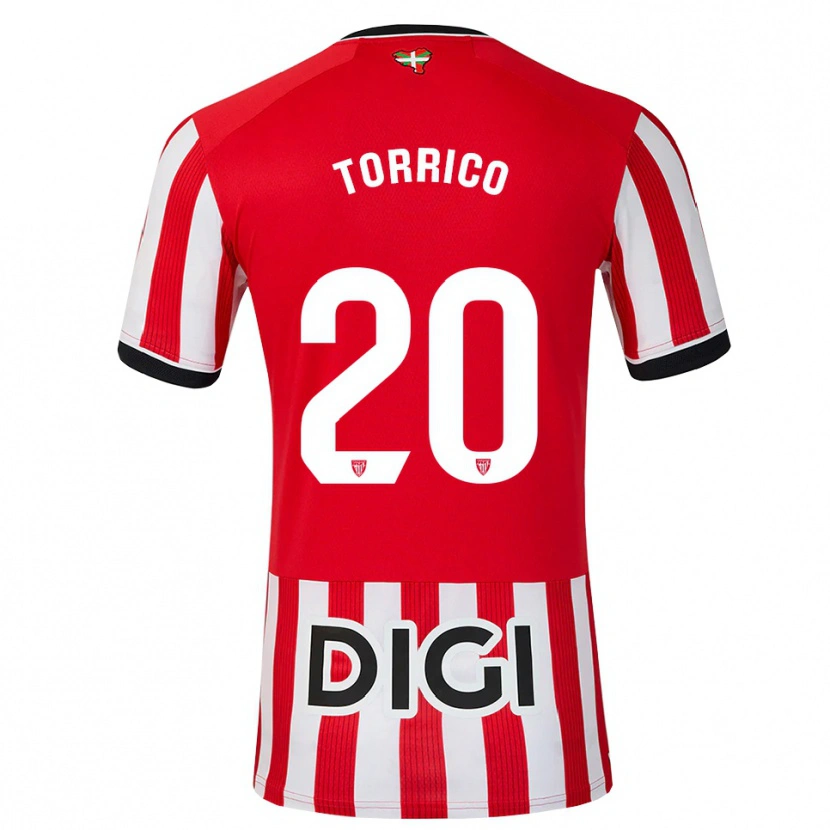 Danxen Barn Aitor Torrico #20 Röd Svart Vit Hemmatröja Matchtröjor 2026/27 Tröjor T-Tröja