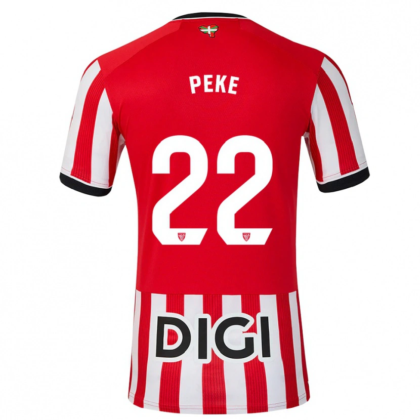 Danxen Barn Ainize Barea Nuñez #22 Röd Svart Vit Hemmatröja Matchtröjor 2026/27 Tröjor T-Tröja