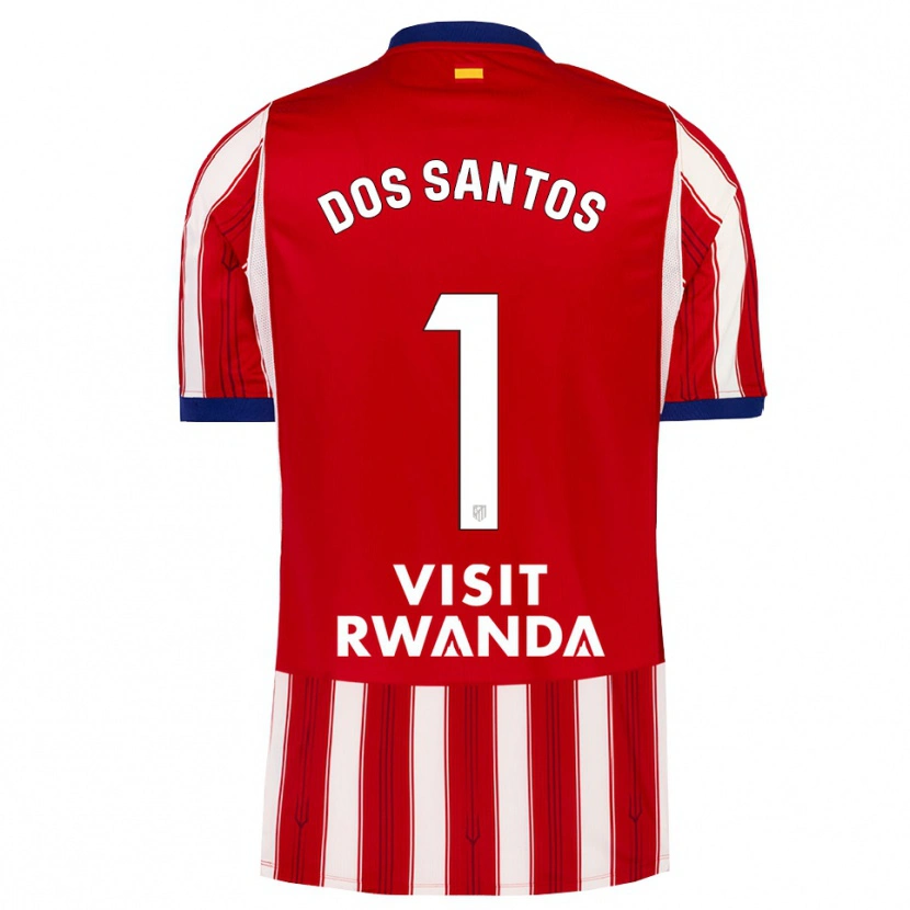Danxen Barn Alex Dos Santos #1 Kunglig Blå Röd Vit Hemmatröja Matchtröjor 2026/27 Tröjor T-Tröja