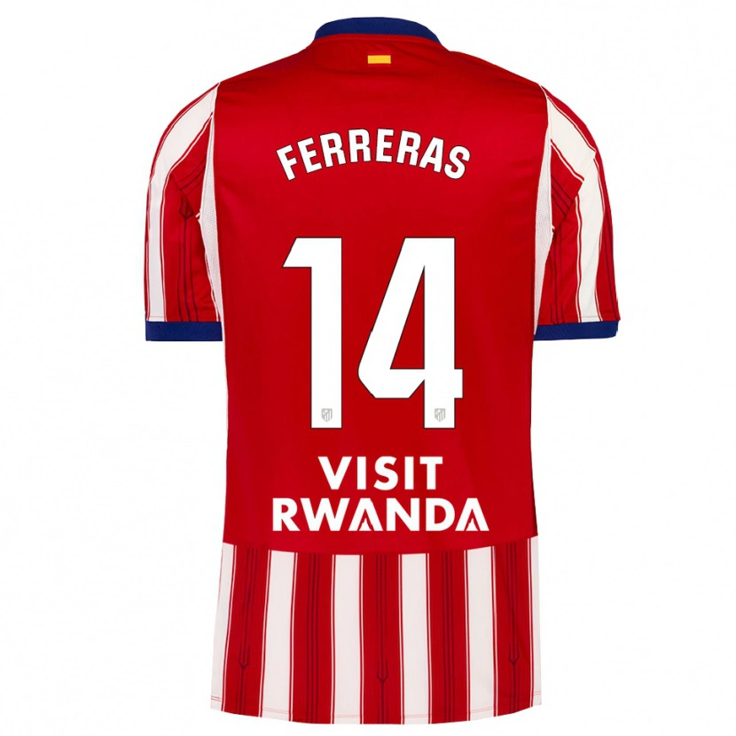 Danxen Barn Adrian Ferreras #14 Kunglig Blå Röd Vit Hemmatröja Matchtröjor 2026/27 Tröjor T-Tröja