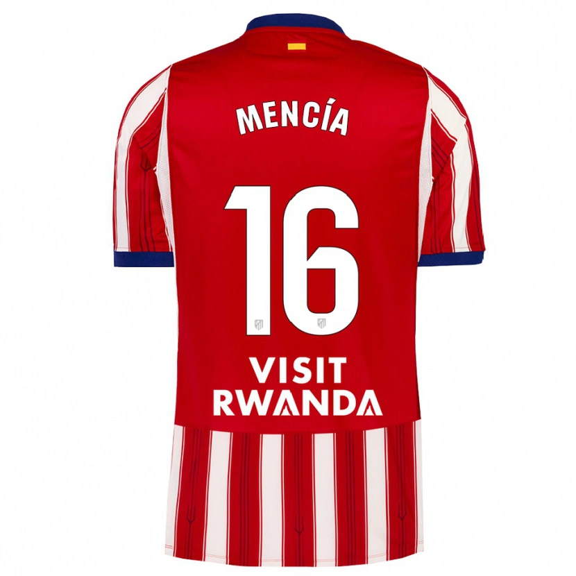 Danxen Barn Ian Mencía #16 Kunglig Blå Röd Vit Hemmatröja Matchtröjor 2026/27 Tröjor T-Tröja