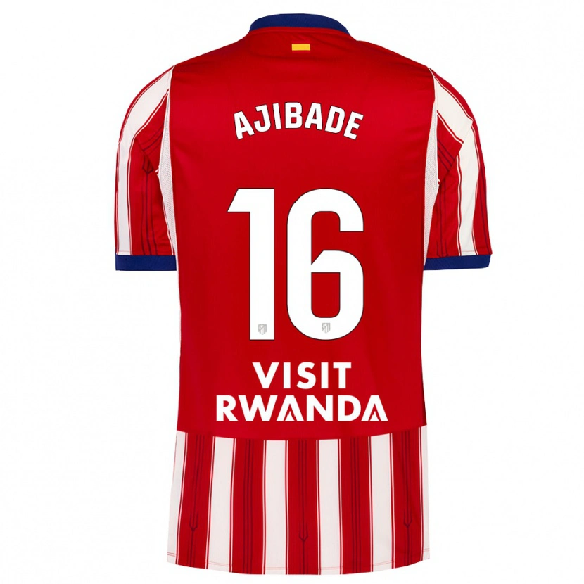 Danxen Barn Rasheedat Ajibade #16 Kunglig Blå Röd Vit Hemmatröja Matchtröjor 2026/27 Tröjor T-Tröja