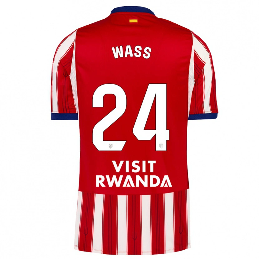 Danxen Barn Daniel Wass #24 Kunglig Blå Röd Vit Hemmatröja Matchtröjor 2026/27 Tröjor T-Tröja