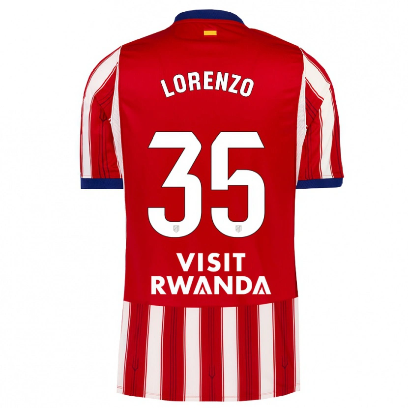Danxen Barn Diego Lorenzo #35 Kunglig Blå Röd Vit Hemmatröja Matchtröjor 2026/27 Tröjor T-Tröja