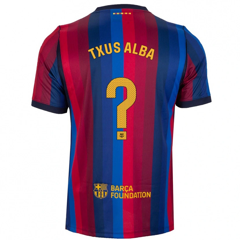 Danxen Barn Txus Alba #0 Kunglig Blå Röd Gul Hemmatröja Matchtröjor 2026/27 Tröjor T-Tröja