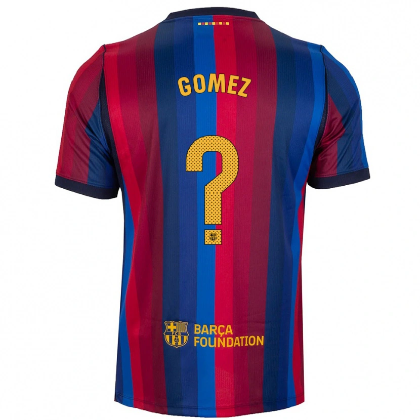 Danxen Barn Antonio Gomez #0 Kunglig Blå Röd Gul Hemmatröja Matchtröjor 2026/27 Tröjor T-Tröja