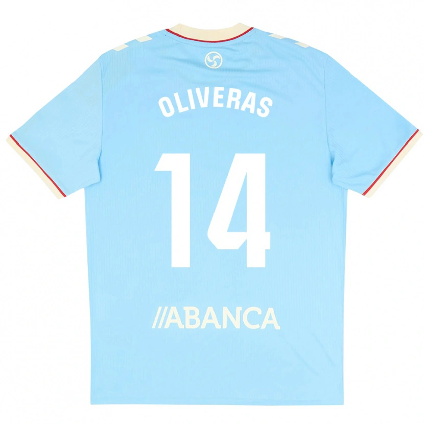 Danxen Barn Jan Oliveras #14 Himmelblå Vit Röd Hemmatröja Matchtröjor 2026/27 Tröjor T-Tröja