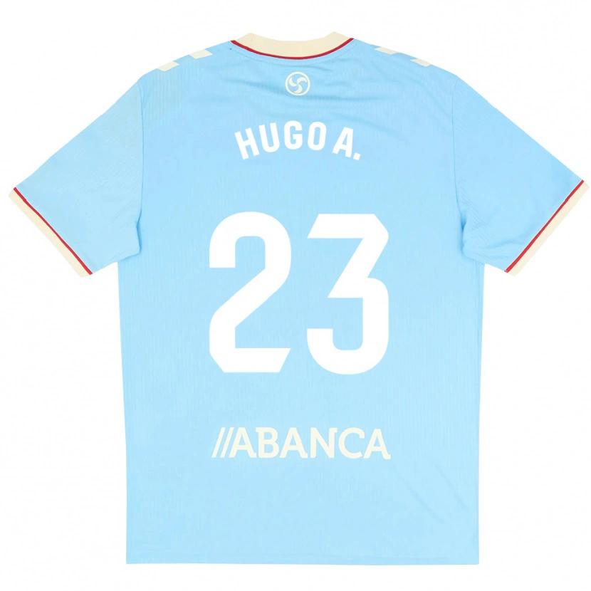 Danxen Barn Hugo Álvarez #23 Himmelblå Vit Röd Hemmatröja Matchtröjor 2026/27 Tröjor T-Tröja