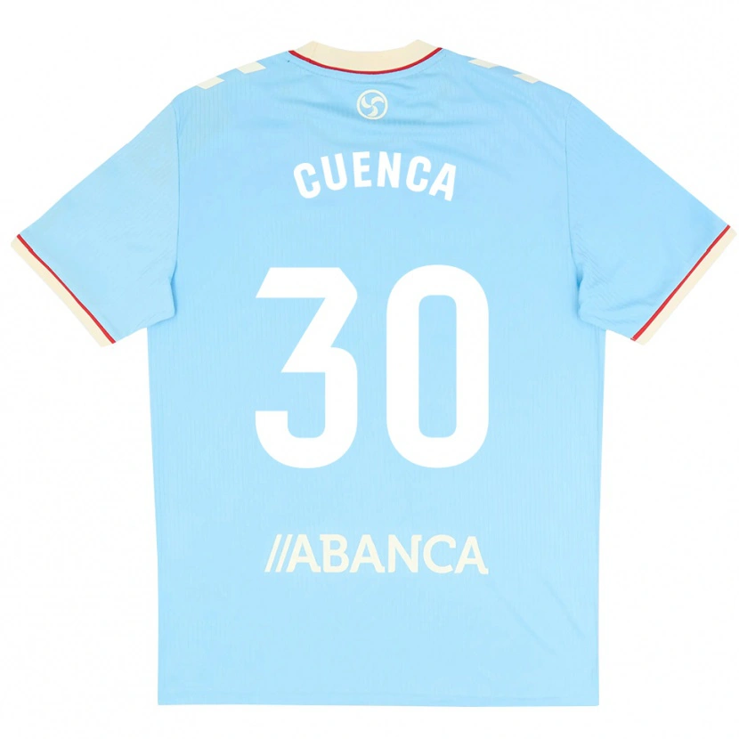 Danxen Barn Hugo Cuenca #30 Himmelblå Vit Röd Hemmatröja Matchtröjor 2026/27 Tröjor T-Tröja