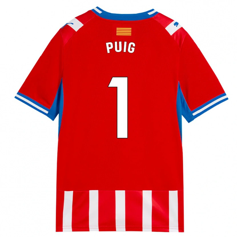 Danxen Barn Sergi Puig #1 Röd Vit Himmelsblå Hemmatröja Matchtröjor 2026/27 Tröjor T-Tröja
