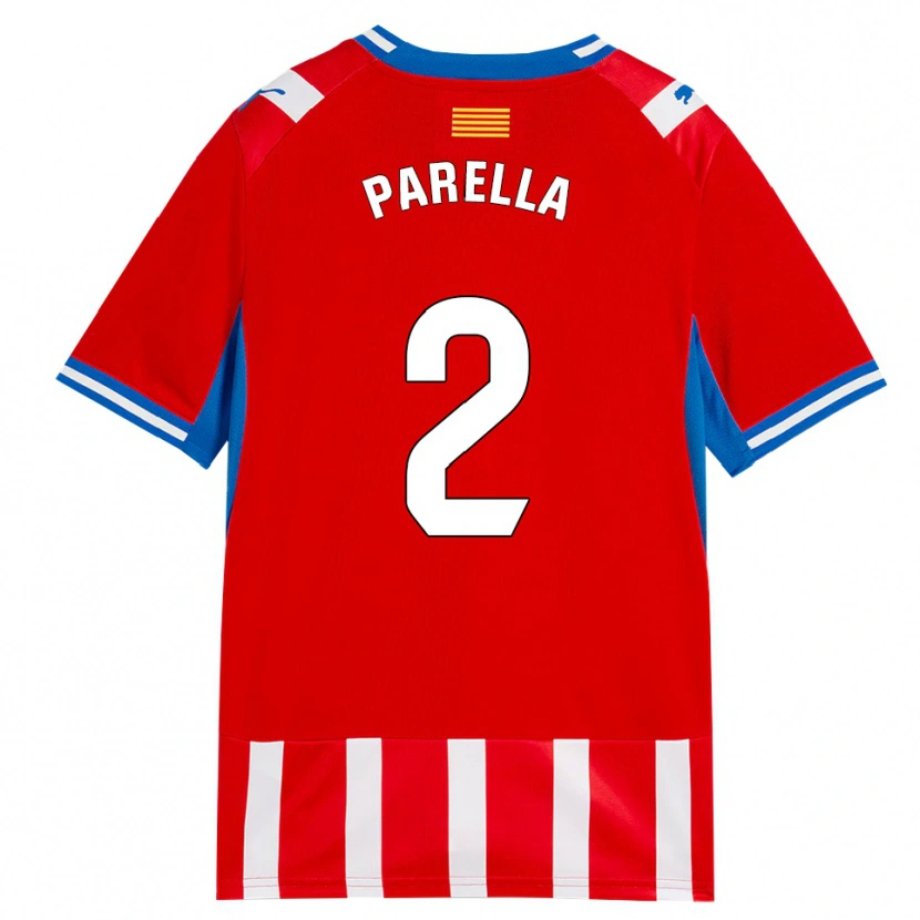 Danxen Barn Virginia Parella #2 Röd Vit Himmelsblå Hemmatröja Matchtröjor 2026/27 Tröjor T-Tröja