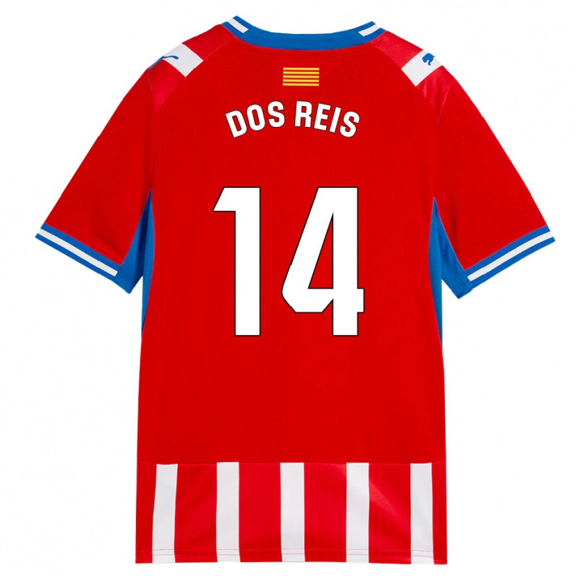 Danxen Barn Leo Dos Reis #14 Röd Vit Himmelsblå Hemmatröja Matchtröjor 2026/27 Tröjor T-Tröja