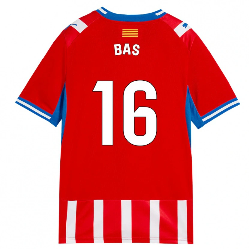 Danxen Barn Jordi Bas #16 Röd Vit Himmelsblå Hemmatröja Matchtröjor 2026/27 Tröjor T-Tröja