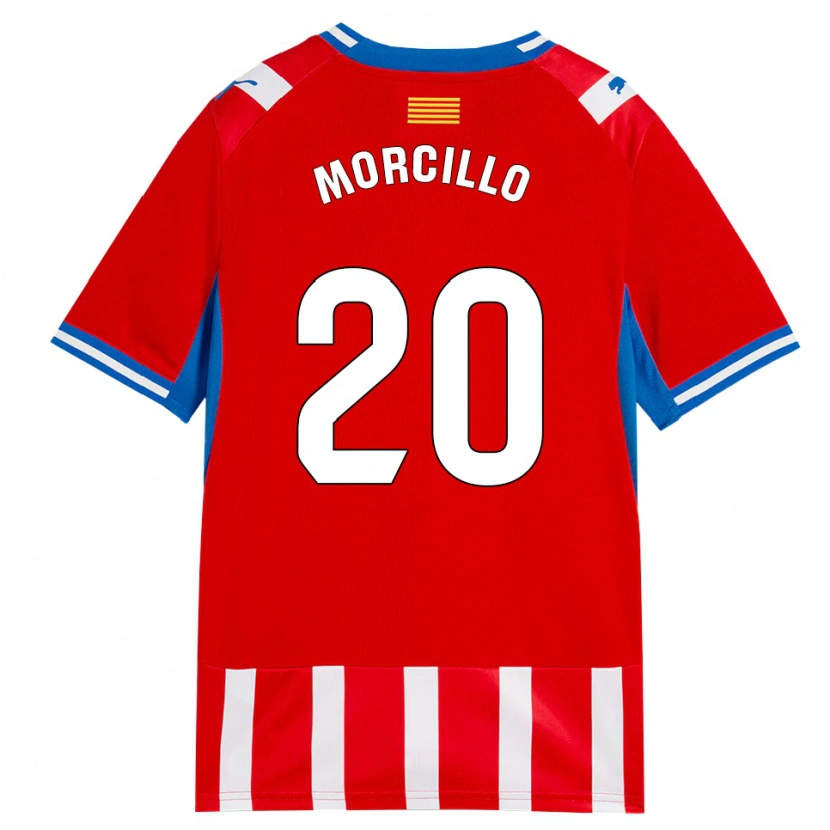 Danxen Barn Luis Morcillo #20 Röd Vit Himmelsblå Hemmatröja Matchtröjor 2026/27 Tröjor T-Tröja