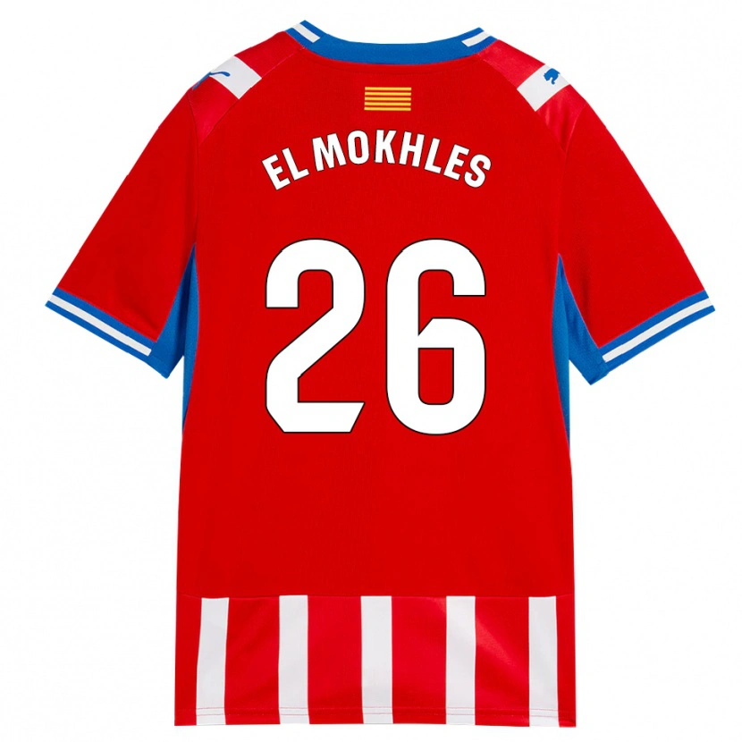 Danxen Barn Adam El Mokhles #26 Röd Vit Himmelsblå Hemmatröja Matchtröjor 2026/27 Tröjor T-Tröja