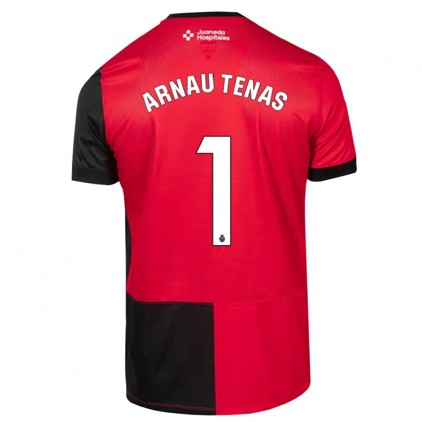 Danxen Barn Arnau Tenas #1 Svart Röd Vit Hemmatröja Matchtröjor 2026/27 Tröjor T-Tröja