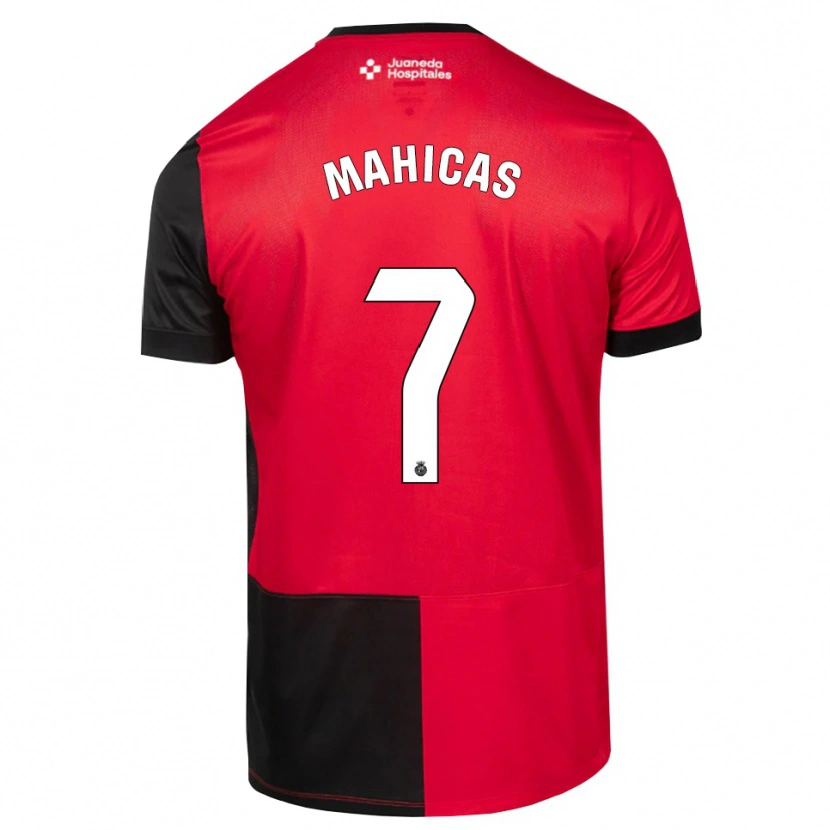 Danxen Barn Julián Mahicas #7 Svart Röd Vit Hemmatröja Matchtröjor 2026/27 Tröjor T-Tröja