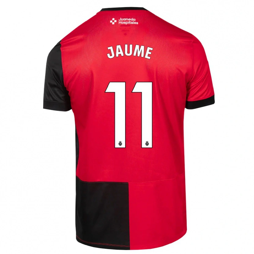 Danxen Barn Miquel Jaume #11 Svart Röd Vit Hemmatröja Matchtröjor 2026/27 Tröjor T-Tröja