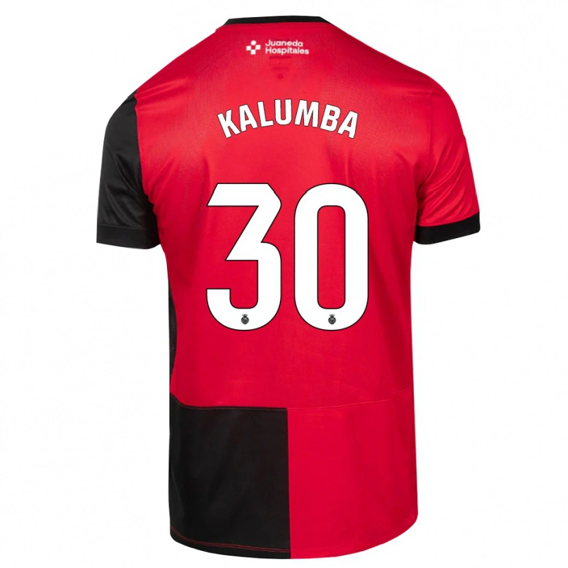 Danxen Barn Justin Kalumba #30 Svart Röd Vit Hemmatröja Matchtröjor 2026/27 Tröjor T-Tröja