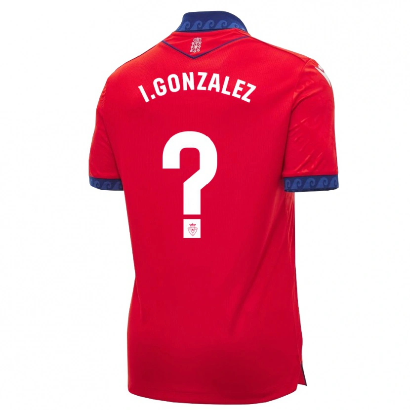 Danxen Barn Iker González #0 Röd Marinblå Vit Hemmatröja Matchtröjor 2026/27 Tröjor T-Tröja